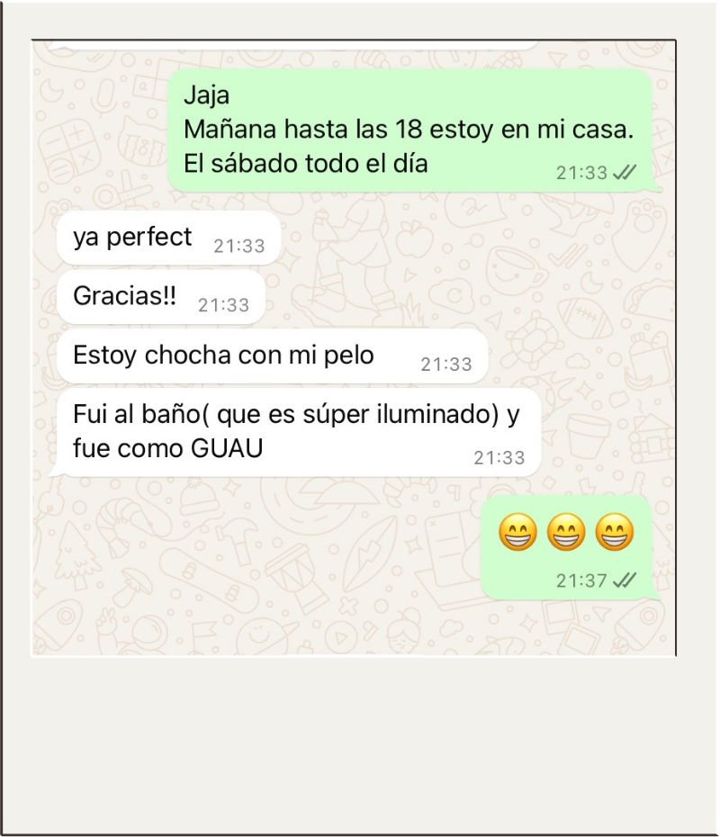 Clienta: Fui al baño y fue como GUAU