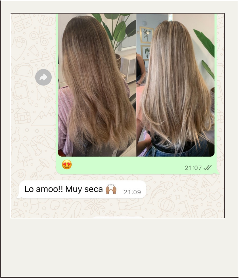 Clienta: Nunca nadie me había dejado tan linda